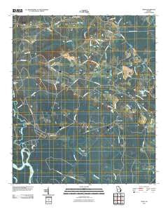 Tison Georgia Historical topographic map, 1:24000 scale, 7.5 X 7.5 Minute, Year 2011
