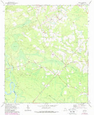 Tison Georgia Historical topographic map, 1:24000 scale, 7.5 X 7.5 Minute, Year 1970