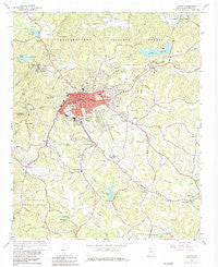 Toccoa Georgia Historical topographic map, 1:24000 scale, 7.5 X 7.5 Minute, Year 1964