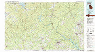 Toccoa Georgia Historical topographic map, 1:100000 scale, 30 X 60 Minute, Year 1981