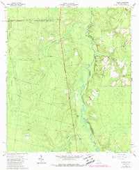Toledo Georgia Historical topographic map, 1:24000 scale, 7.5 X 7.5 Minute, Year 1966