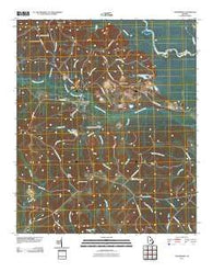 Toomsboro Georgia Historical topographic map, 1:24000 scale, 7.5 X 7.5 Minute, Year 2011