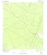 Townsend Georgia Historical topographic map, 1:24000 scale, 7.5 X 7.5 Minute, Year 1978