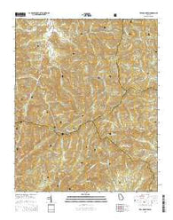 Tray Mountain Georgia Current topographic map, 1:24000 scale, 7.5 X 7.5 Minute, Year 2014