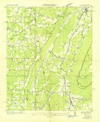 Trenton Georgia Historical topographic map, 1:24000 scale, 7.5 X 7.5 Minute, Year 1936
