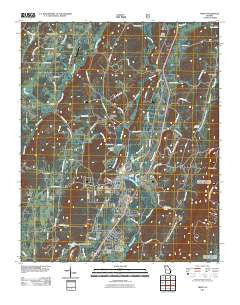 Trion Georgia Historical topographic map, 1:24000 scale, 7.5 X 7.5 Minute, Year 2011
