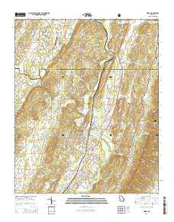 Trion Georgia Current topographic map, 1:24000 scale, 7.5 X 7.5 Minute, Year 2014