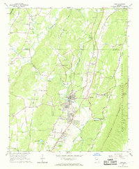 Trion Georgia Historical topographic map, 1:24000 scale, 7.5 X 7.5 Minute, Year 1967