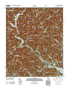 Tugaloo Lake Georgia Historical topographic map, 1:24000 scale, 7.5 X 7.5 Minute, Year 2011