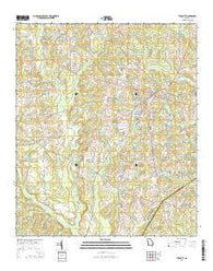 Twin City Georgia Current topographic map, 1:24000 scale, 7.5 X 7.5 Minute, Year 2014