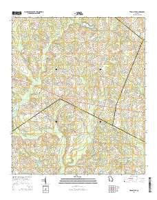 Twin City SE Georgia Current topographic map, 1:24000 scale, 7.5 X 7.5 Minute, Year 2014