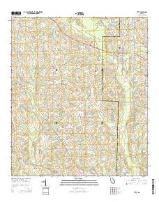 Ty Ty Georgia Current topographic map, 1:24000 scale, 7.5 X 7.5 Minute, Year 2014