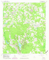 Tyrone Georgia Historical topographic map, 1:24000 scale, 7.5 X 7.5 Minute, Year 1965