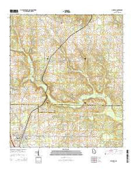 Unadilla Georgia Current topographic map, 1:24000 scale, 7.5 X 7.5 Minute, Year 2014