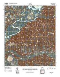 Union Georgia Historical topographic map, 1:24000 scale, 7.5 X 7.5 Minute, Year 2011