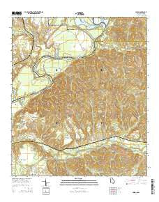 Union Georgia Current topographic map, 1:24000 scale, 7.5 X 7.5 Minute, Year 2014