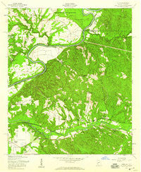 Union Georgia Historical topographic map, 1:24000 scale, 7.5 X 7.5 Minute, Year 1955