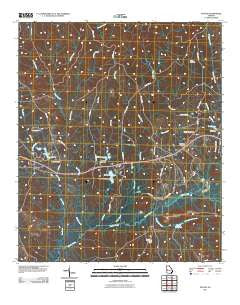 Upatoi Georgia Historical topographic map, 1:24000 scale, 7.5 X 7.5 Minute, Year 2011