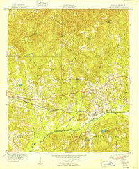 Upatoi Georgia Historical topographic map, 1:24000 scale, 7.5 X 7.5 Minute, Year 1949