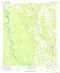 Uvalda Georgia Historical topographic map, 1:24000 scale, 7.5 X 7.5 Minute, Year 1970