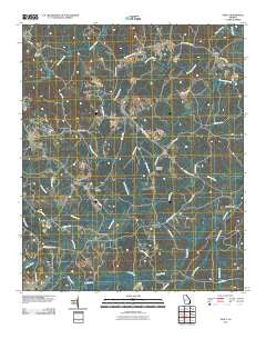 Vesta Georgia Historical topographic map, 1:24000 scale, 7.5 X 7.5 Minute, Year 2011
