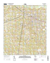 Vidalia Georgia Current topographic map, 1:24000 scale, 7.5 X 7.5 Minute, Year 2014
