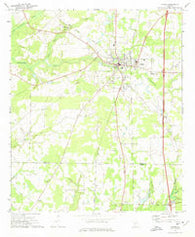 Vienna Georgia Historical topographic map, 1:24000 scale, 7.5 X 7.5 Minute, Year 1972