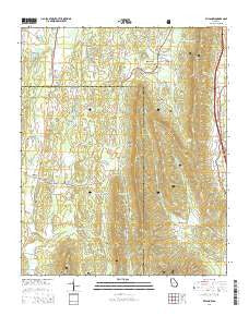 Villanow Georgia Current topographic map, 1:24000 scale, 7.5 X 7.5 Minute, Year 2014