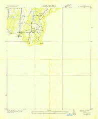 Villanow Georgia Historical topographic map, 1:24000 scale, 7.5 X 7.5 Minute, Year 1935