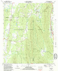Villanow Georgia Historical topographic map, 1:24000 scale, 7.5 X 7.5 Minute, Year 1983