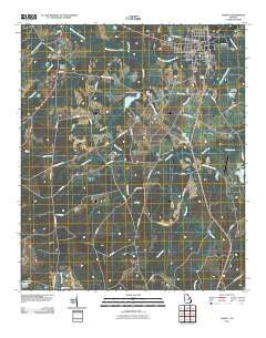 Wadley Georgia Historical topographic map, 1:24000 scale, 7.5 X 7.5 Minute, Year 2011