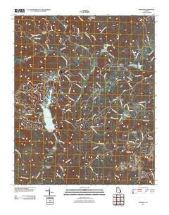 Waleska Georgia Historical topographic map, 1:24000 scale, 7.5 X 7.5 Minute, Year 2011