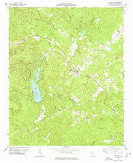 Waleska Georgia Historical topographic map, 1:24000 scale, 7.5 X 7.5 Minute, Year 1974