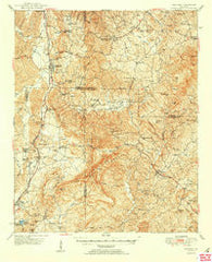 Waleska Georgia Historical topographic map, 1:62500 scale, 15 X 15 Minute, Year 1950