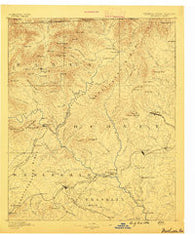 Walhalla Georgia Historical topographic map, 1:125000 scale, 30 X 30 Minute, Year 1886