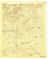 Walhalla Georgia Historical topographic map, 1:125000 scale, 30 X 30 Minute, Year 1892