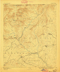 Walhalla Georgia Historical topographic map, 1:125000 scale, 30 X 30 Minute, Year 1896