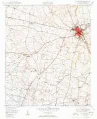 Wanyesboro Georgia Historical topographic map, 1:24000 scale, 7.5 X 7.5 Minute, Year 1950