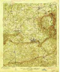 Warm Springs Georgia Historical topographic map, 1:62500 scale, 15 X 15 Minute, Year 1936