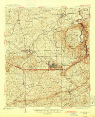 Warm Springs Georgia Historical topographic map, 1:62500 scale, 15 X 15 Minute, Year 1936