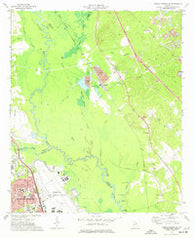 Warner Robins NE Georgia Historical topographic map, 1:24000 scale, 7.5 X 7.5 Minute, Year 1973
