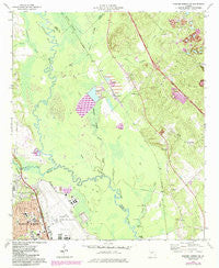 Warner Robins NE Georgia Historical topographic map, 1:24000 scale, 7.5 X 7.5 Minute, Year 1973
