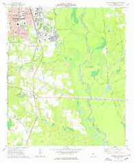 Warner Robins SE Georgia Historical topographic map, 1:24000 scale, 7.5 X 7.5 Minute, Year 1973