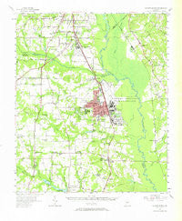Warner Robins Georgia Historical topographic map, 1:62500 scale, 15 X 15 Minute, Year 1956