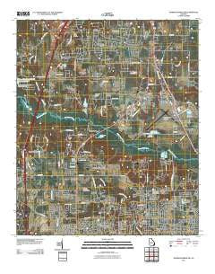 Warner Robins NW Georgia Historical topographic map, 1:24000 scale, 7.5 X 7.5 Minute, Year 2011