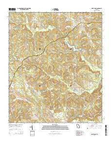 Warthen NE Georgia Current topographic map, 1:24000 scale, 7.5 X 7.5 Minute, Year 2014