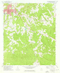 Washington East Georgia Historical topographic map, 1:24000 scale, 7.5 X 7.5 Minute, Year 1972