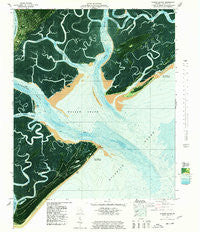 Wassaw Sound Georgia Historical topographic map, 1:24000 scale, 7.5 X 7.5 Minute, Year 1978
