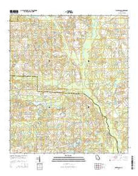 Waterloo Georgia Current topographic map, 1:24000 scale, 7.5 X 7.5 Minute, Year 2014