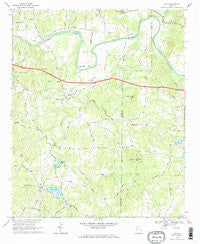 Wax Georgia Historical topographic map, 1:24000 scale, 7.5 X 7.5 Minute, Year 1968